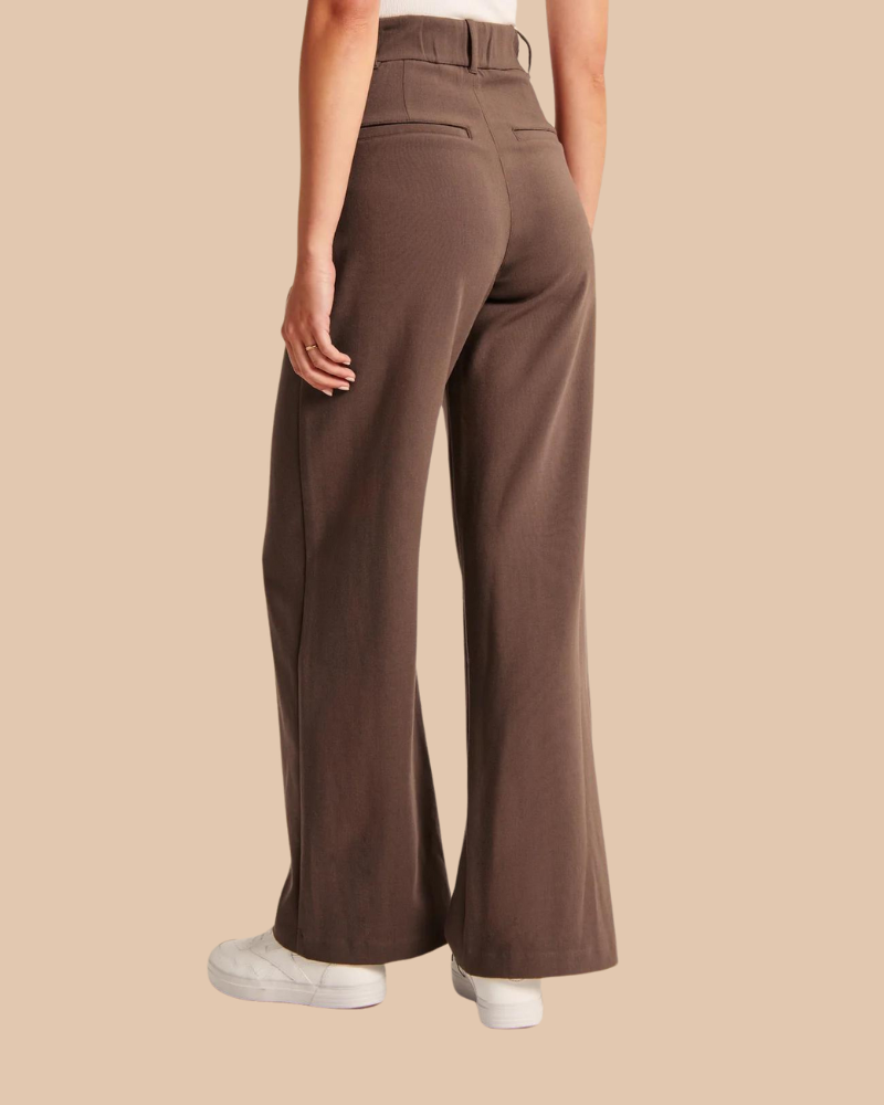 Mocha Wide-Leg Pants