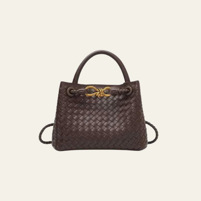 Avery Vegan Leather Woven Bag