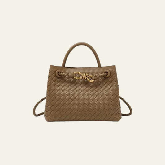 Avery Vegan Leather Woven Bag