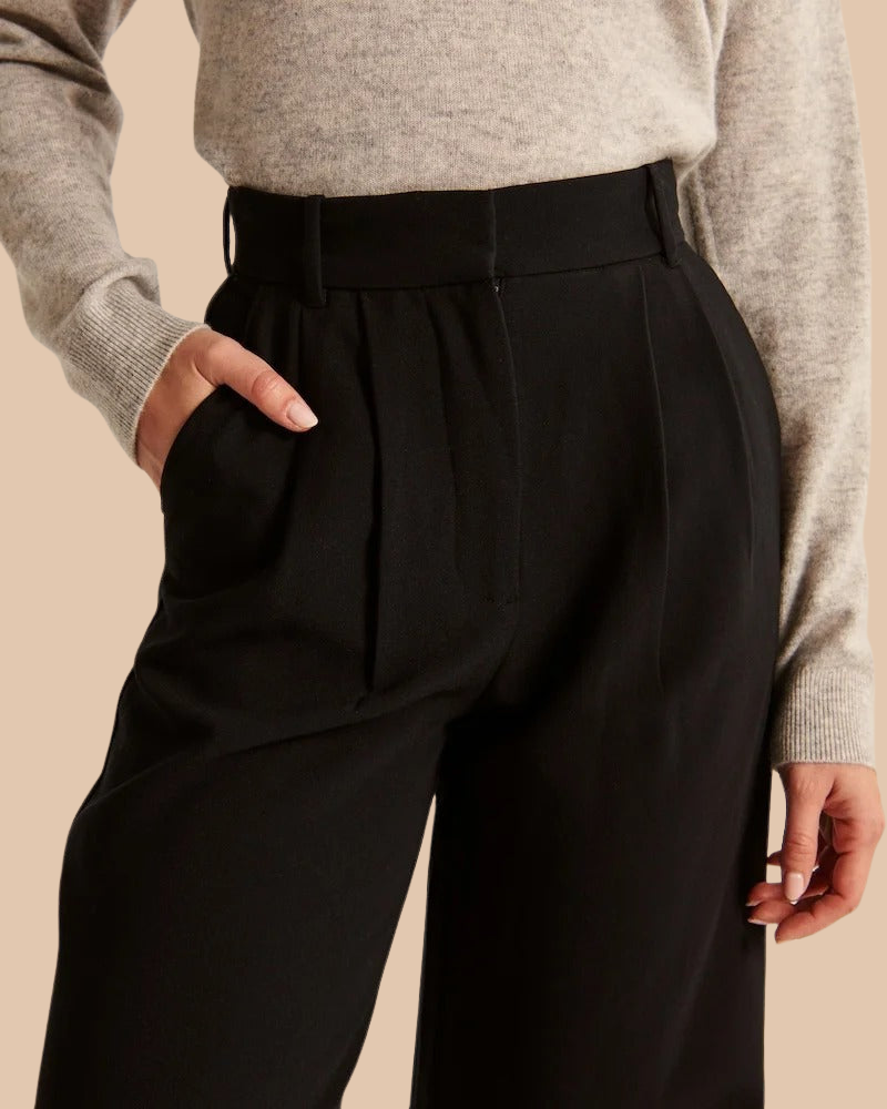 Black Wide-Leg Pants